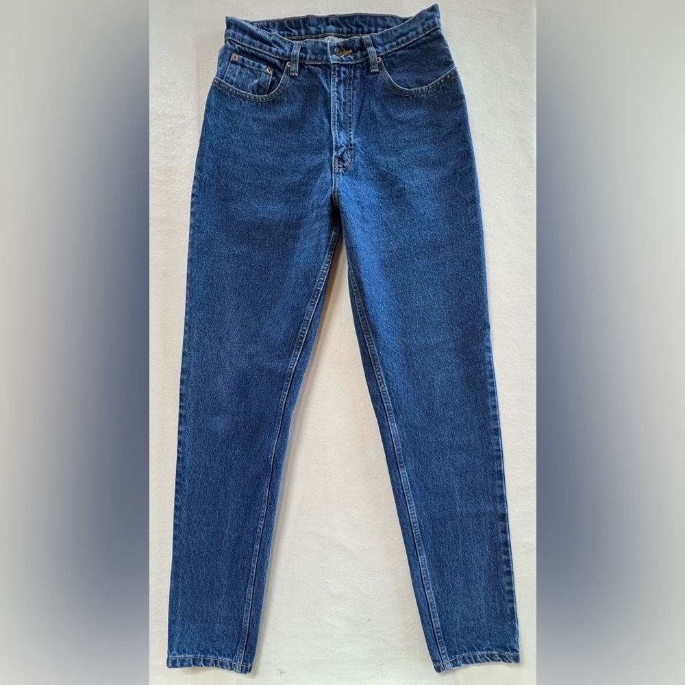 W27/28 L32 Jordache Vintage Classic Slimming Fit High Rise Tapered Leg Jeans - Picture 4 of 17